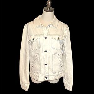 New BP Denim Jacket Nordstrom Ivory Dove Cream Casual S